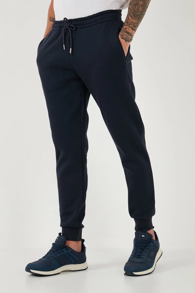 Buratti Cotton Regular Fit Normal Waist Pocket Sweatpants Men's Sweatpants 5908060