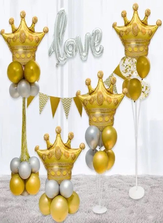 LMGERBUD 5Pcs Gold Crown Foil Balloons Party Decorations.Birthday &Wedding &Bridal Shower Supplies - Image 5