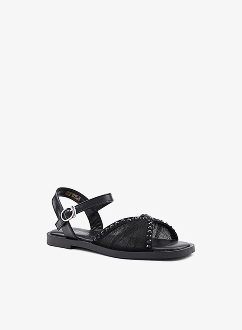 Cuple Girls Flat Ankle Strap Sandals