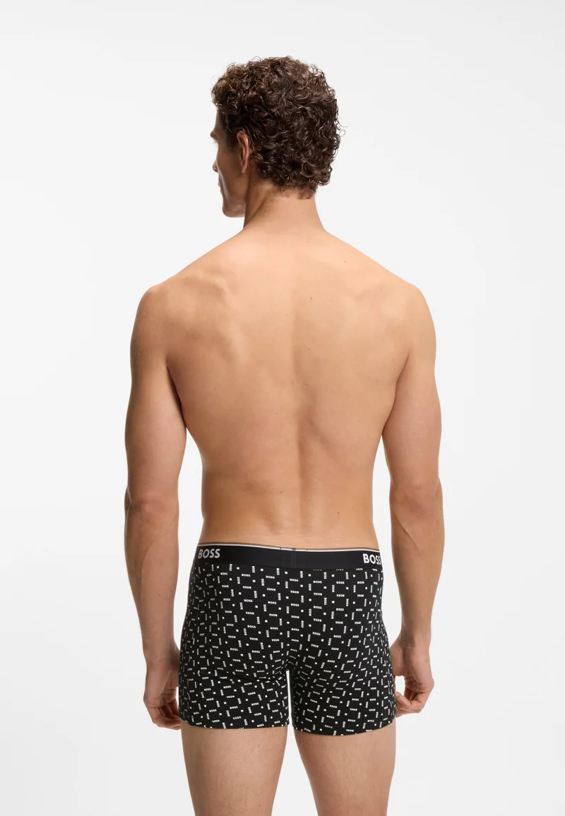 BOSS Black Three-pack of stretch-cotton logo-waistband boxer briefs for Men | Best Price UAE