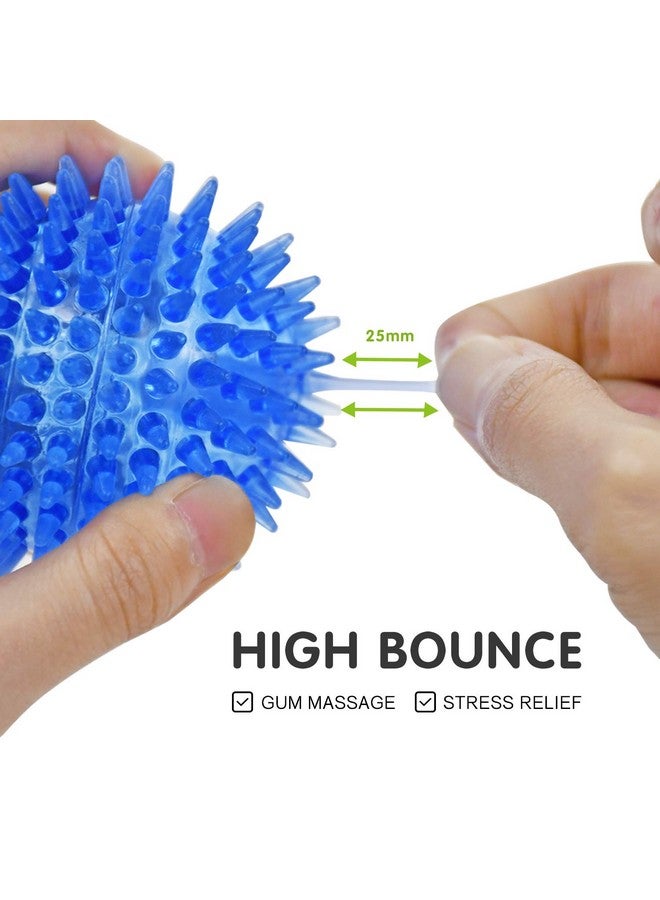 SHARLOVY Squeaky Fetch Spike Balls Tpr Toys For Pet Small Dogs Puppy Rubber 6 Pack Bright Colors Chew Teething Toys - Image 5