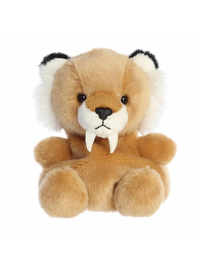 Aurora® Adorable Palm Pals™ Ash Saber Tooth Tiger™ Stuffed Animal - Fun Collectible Plush for Kids and Adult Collectors - Perfect for Decorating Rooms and Birthday Gifts - Brown 5 Inches - Image 1