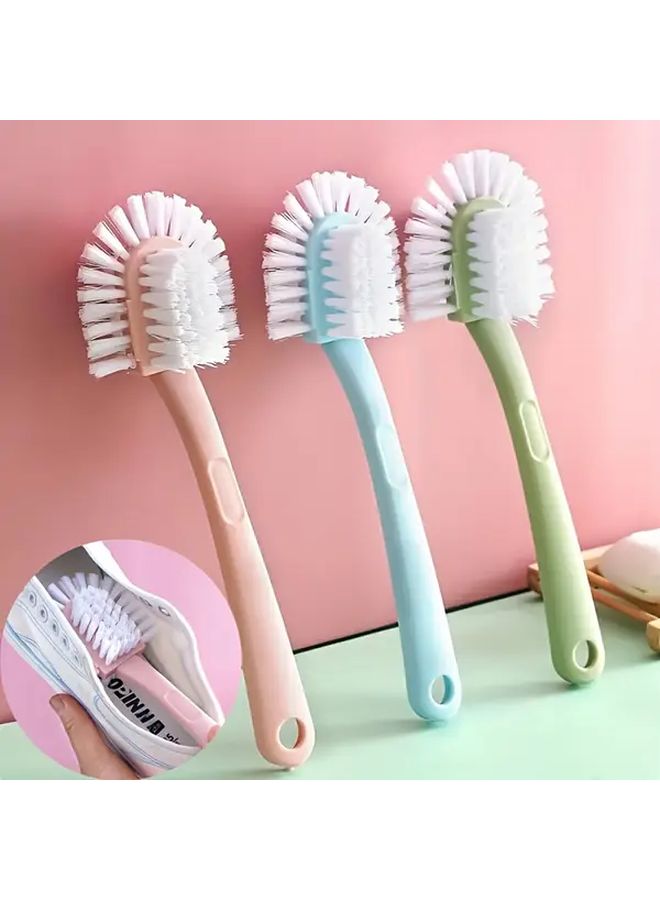 5 Sided Shoe Brush Heavy Duty Multi Functional Cleaning Tool Soft Bristles For Sneakers Boots - Image 4