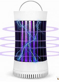 Electric Bug Zapper, USB Rechargeable Indoor Outdoor Mosquito Killer Trap Lamp Light with Fan, Electric Portable Insect Killer for Home, Camping, Gnats, Backyard, Patio
