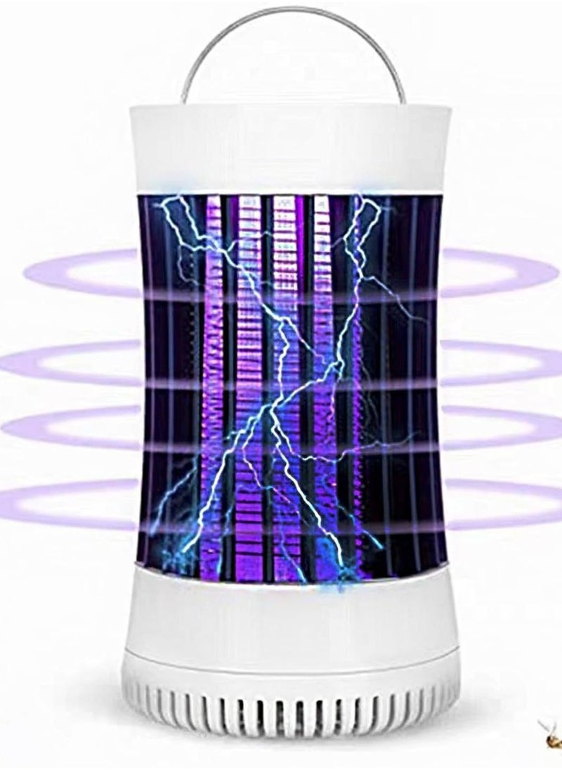 Bluejw - Electric Bug Zapper, USB Rechargeable Indoor Outdoor Mosquito Killer Trap Lamp Light with Fan, Electric Portable Insect Killer for Home, Camping, Gnats, Backyard, Patio - Image 1