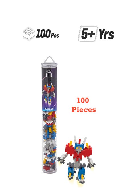 Mecha Bot - 100 Pieces - Robot, Creative Play, Building Blocks, Building, Developing Toys For Kids, Stem, Steam, Produced In Denmark