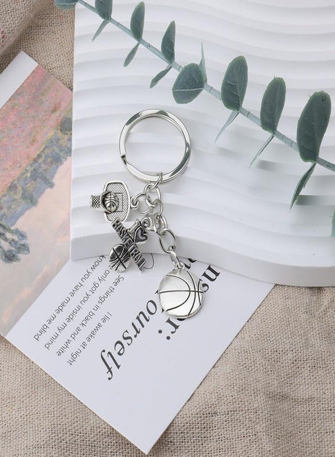 Sdopbinbin Basketball Keychain Gifts for Boys Girls Basketball Player Birthday Christmas Gift for Basketball Team Graduation Gift for Teens Adults Basketball Coach Gifts for Women Men Basketball Keychains - Image 4