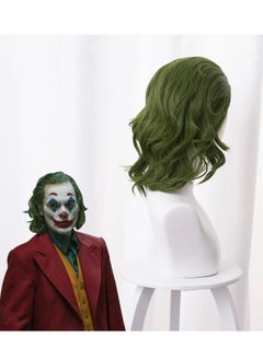 بيوينتي The Joker Cosplay Wig Costume Short Curly Wavy Hair  - Image 3