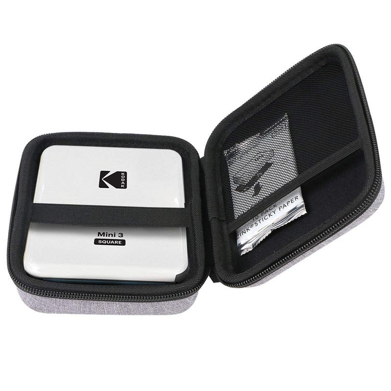 Aenllosi Hard Carrying Case Compatible with Kodak Mini Shot 3 Retro/Mini 3 Retro/All-New Mini Shot 3 Square/All-New Mini 3 Square Photo Printer,Holder for Film Cartridges(Case Only,Gray) - Image 3