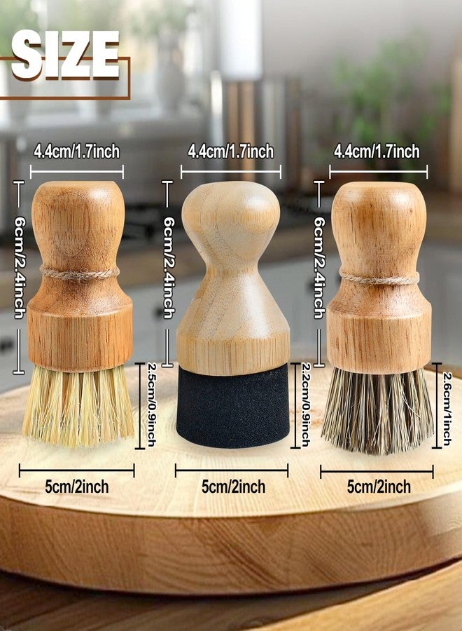LEONTOOL 3 Pcs Cutting Board Oil Wax Applicator and Scrub Brush Set Natural Bamboo Wood Applicator for Mineral Oil Boards, Wooden Butcher Blocks, Spatulas, Spoons, Wooden Worktops, Utensil Care - Image 2