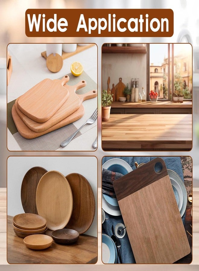 LEONTOOL 3 Pcs Cutting Board Oil Wax Applicator and Scrub Brush Set Natural Bamboo Wood Applicator for Mineral Oil Boards, Wooden Butcher Blocks, Spatulas, Spoons, Wooden Worktops, Utensil Care - Image 5