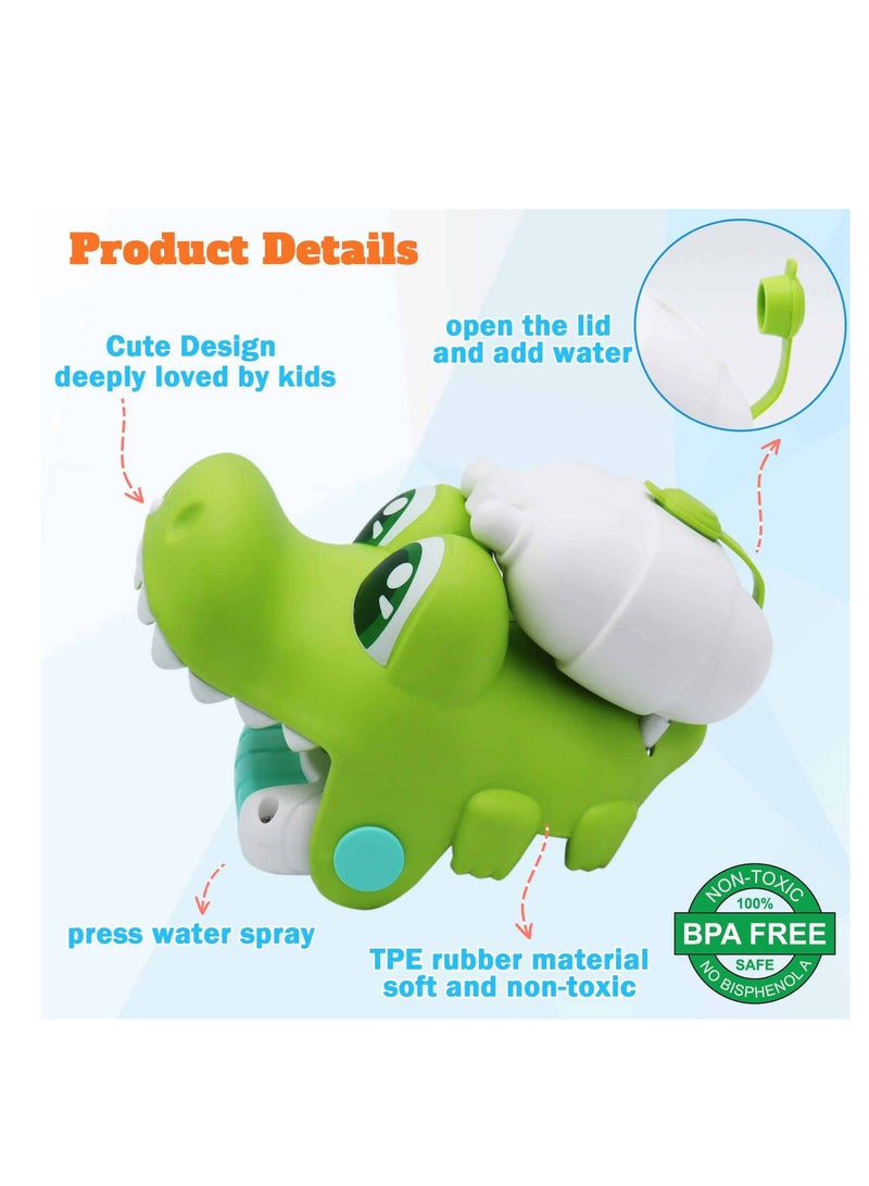 Mitoy Crocodile Water Spray Wristband - Cooling Splash Toy for 3-5 Years, Safe BPA Free Pool Bath Toy (Gift Ready) - Image 2