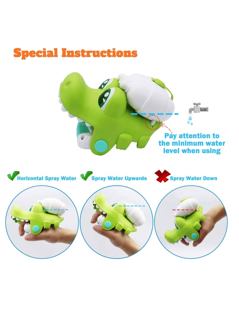 Mitoy Crocodile Water Spray Wristband - Cooling Splash Toy for 3-5 Years, Safe BPA Free Pool Bath Toy (Gift Ready) - Image 4