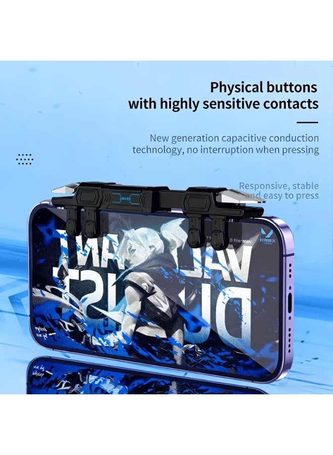 YD Pubg Button Shooter Controller For Aiming And Firing Mobile Game Controller with Auxiliary Shooting Buttons and Conductive Analog Sticks - Image 3
