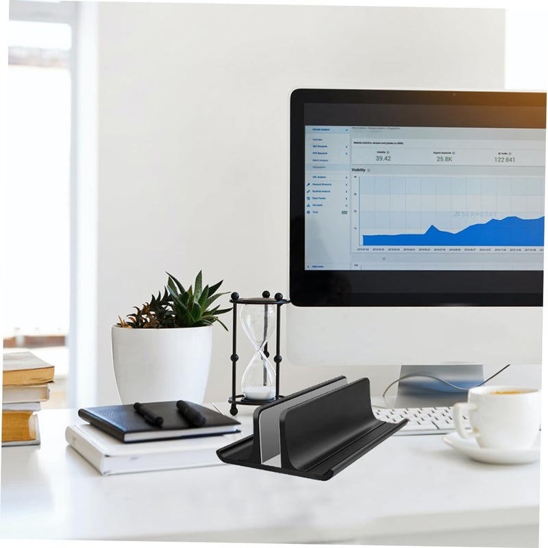 Vertical Laptop Stand Aluminum Desktop Cooler Rack with Radiator for Notebook - Image 4