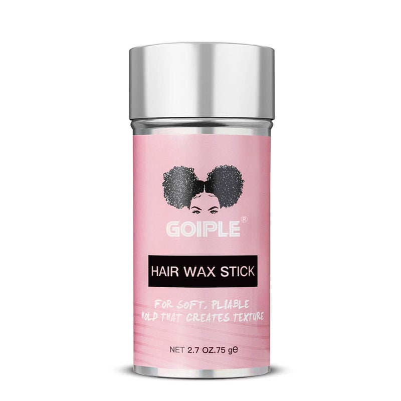 Goiple Wax Stick for Hair, Hair Pomade Stick Long-Lasting Styling Wax Stick, Hair Wax Stick Smoothing & Slick Stick for Hair Wigs, Styling Waxes for Fly Away & Edge Frizz Hair (2.7 oz) - Image 1
