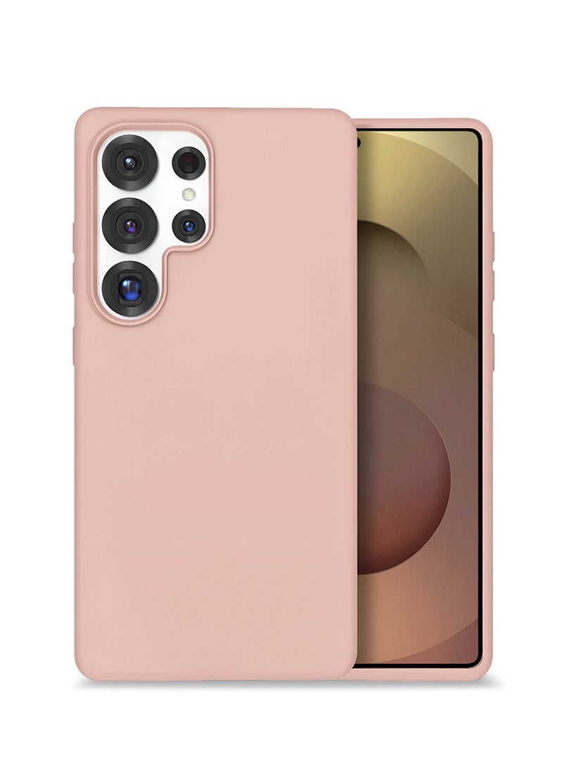 Wtech Samsung Galaxy S25 Ultra 5G 2025 Super Slim, Skinny Seam Like Hard Shell PC Magsafe, Rised Lips Corner Protection Case Cover (MCMPMN) - Rose Gold - Image 1