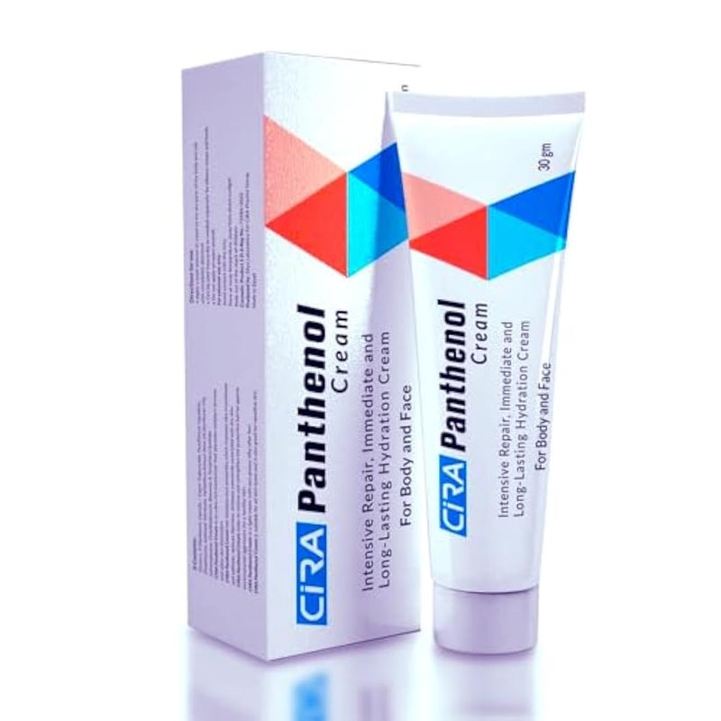 Cira Panthenol Cream for Intensive Repair & Long-Lasting Hydration – Face & Body – 30 gm - Image 1