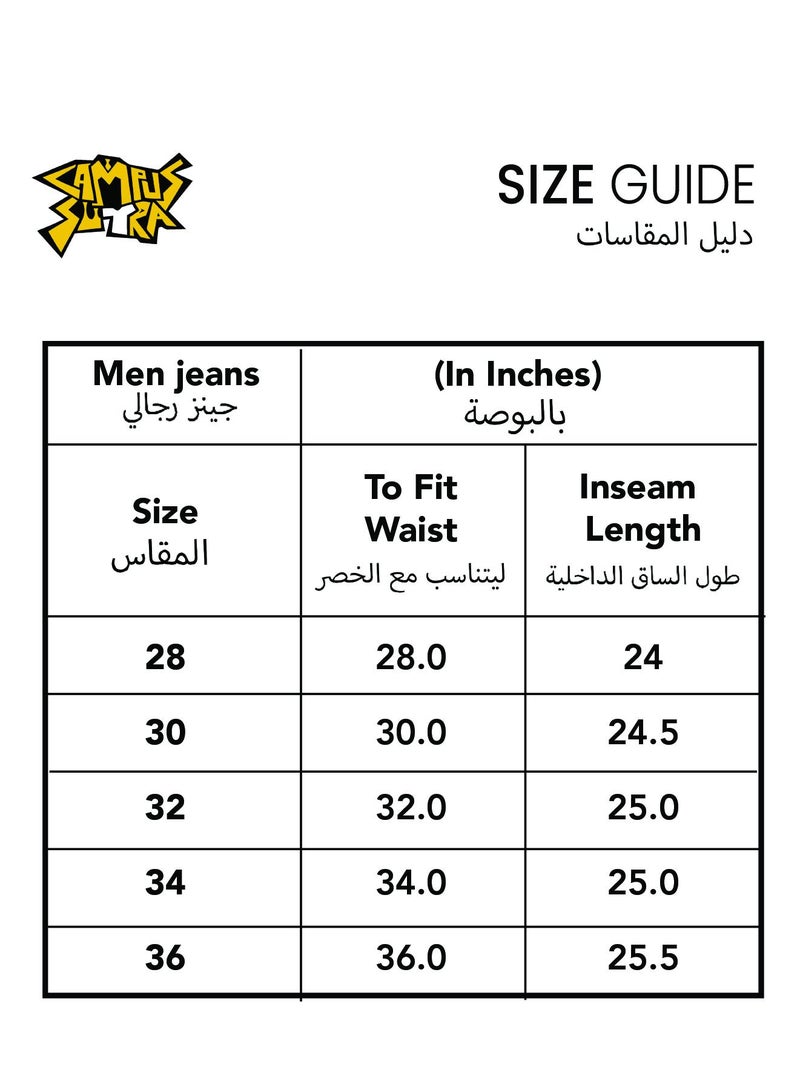 Campus Sutra Men's Charcoal Black Baggy Cargo Denim Jeans For Casual Wear | Mid-Rise | Relaxed Fit | Button Closure | Denim Jeans Crafted With Comfort Fit For Everyday Wear  - Image 4