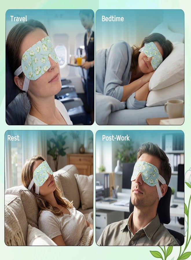 Croloose 100 Pcs Steam Eye Masks for Dry Eyes Unscented Self Heated Steam Warm Eye Mask Heated Disposable Eyes Masks for Dark Circles, Puffy, Relief Stress, Fatigue Relaxation Gifts - Image 5
