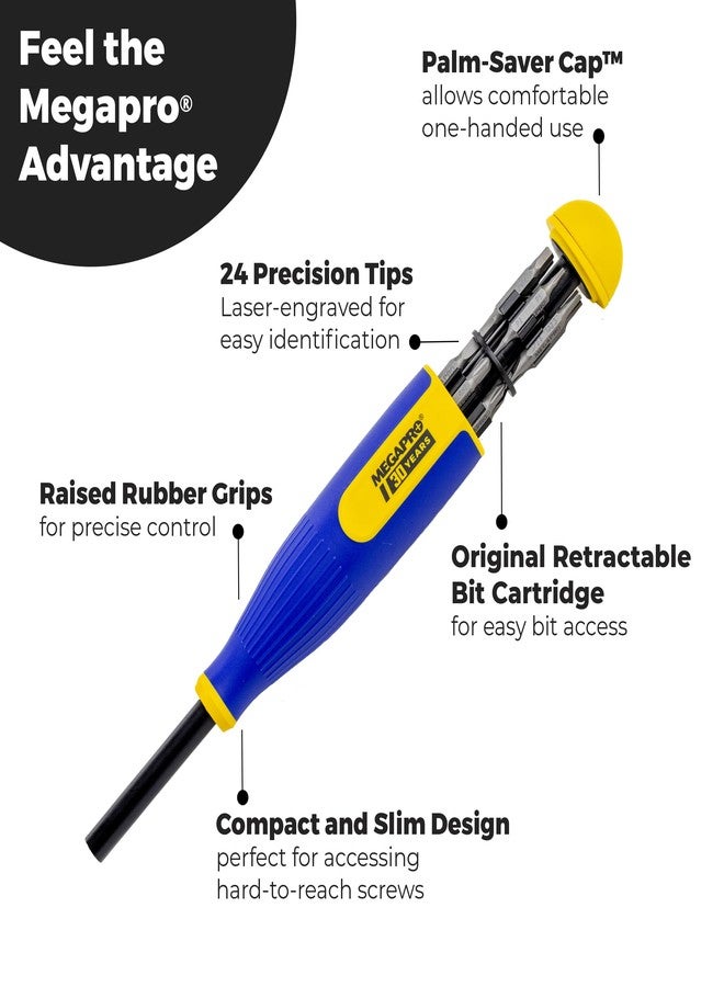 MEGAPRO® 24-in-1 Anniversary Precision Multi-Bit Screwdriver | Anniversary Edition | Precision Driver - Image 3