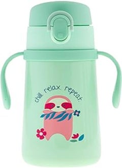 Stephen Joseph DOUBLE WALL SS BOTTLE WITH HANDLE - SLOTH, os (SJ1213)