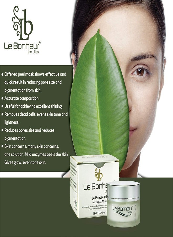 Le Bonheur.. Le Bonheur Le Peel Mask | Mild Peeling for Sensitive Skin | One Solution For Many Skin Concern | Gives Even Tones | For All Type Of Skin | Men & Women | 50gm - Image 4