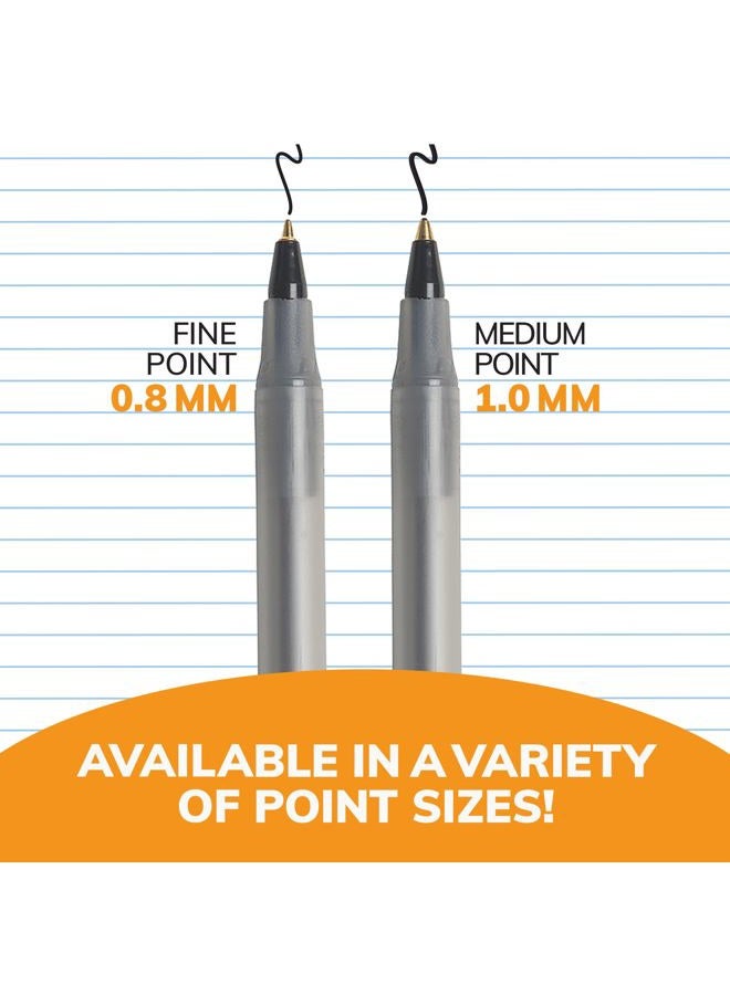 Bic Round Stic Xtra Precision Ball Pen, Fine Point (0.8 mm), Blue, 12-Count - Image 5