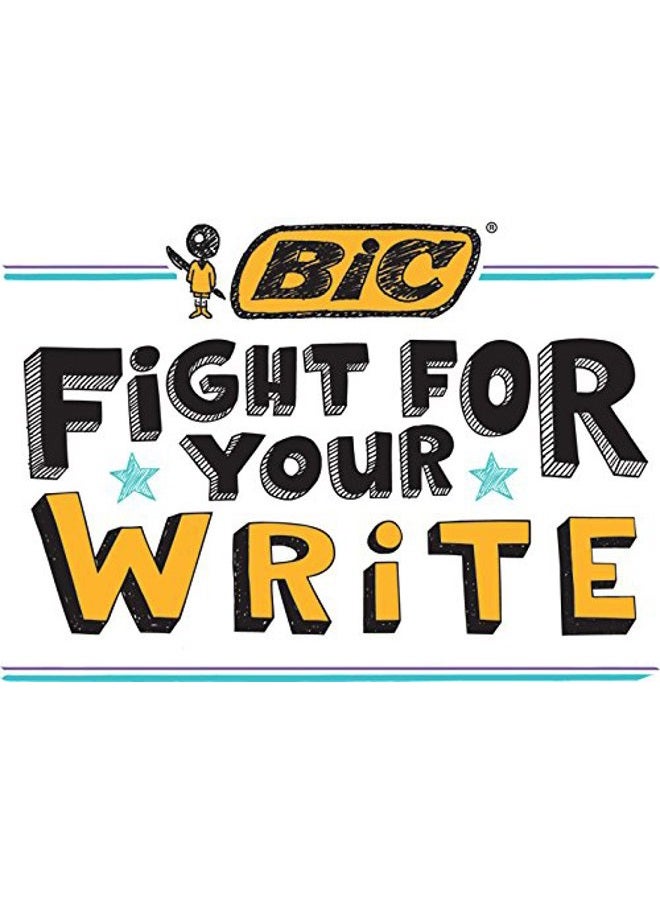 Bic Round Stic Xtra Precision Ball Pen, Fine Point (0.8 mm), Blue, 12-Count - Image 4