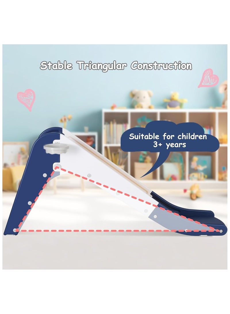 Slide with basketball hoop and ball, play slide with extended buffer slide  - Image 4