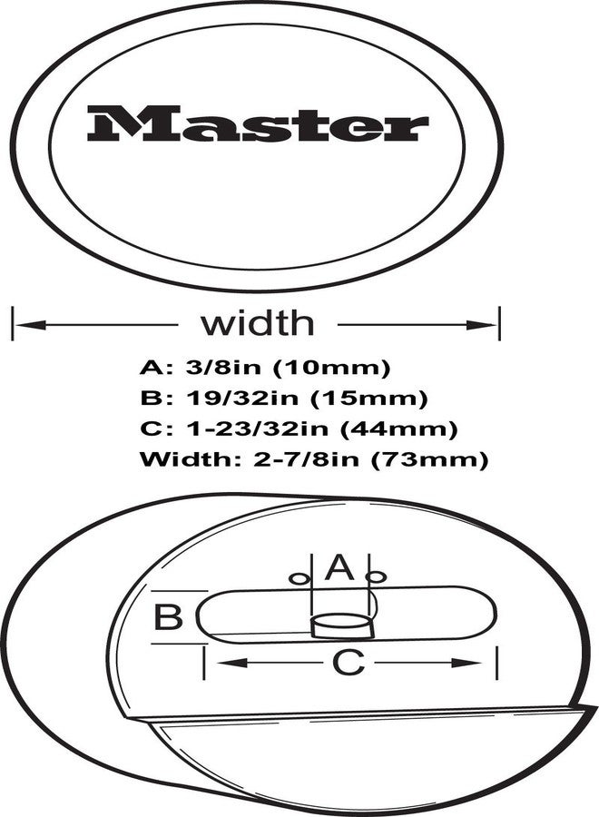 Master Lock 6271KA 2 Pack - 2-7/8in. ProSeries Reinforced Hidden Shackle Rekeyable Pin Tumbler Keyed Alike Padlock, Chrome - Image 2