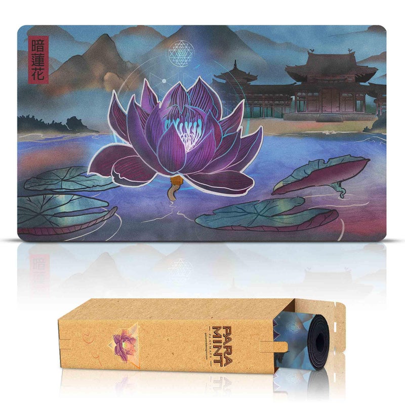 Paramint Dark Lotus Stitched MTG Playmat Compatible with Magic The Gathering Playmat Play MTG YuGiOh TCG Original Play Mat Art Designs Accessories