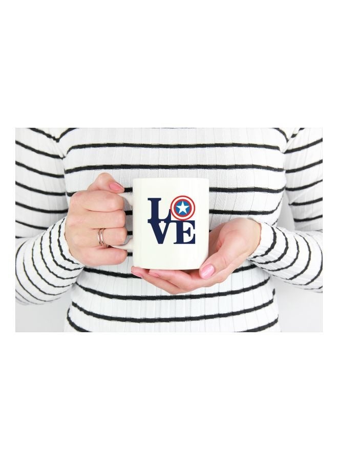 LIT Love Captain America Printed Coffee Mug - Image 3