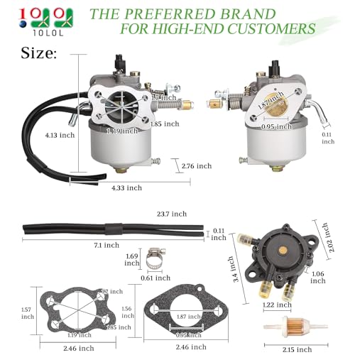 10L0L Carburetor Fuel Pump Kit for EZGO Golf Cart TXT Medalist Marathon 1991-up 4-Cycle with 295cc Engines, Replace OEM 72840-G01 26645-G01 72558-G02 26726-G01 26727-G01 603901 17553 - Image 2