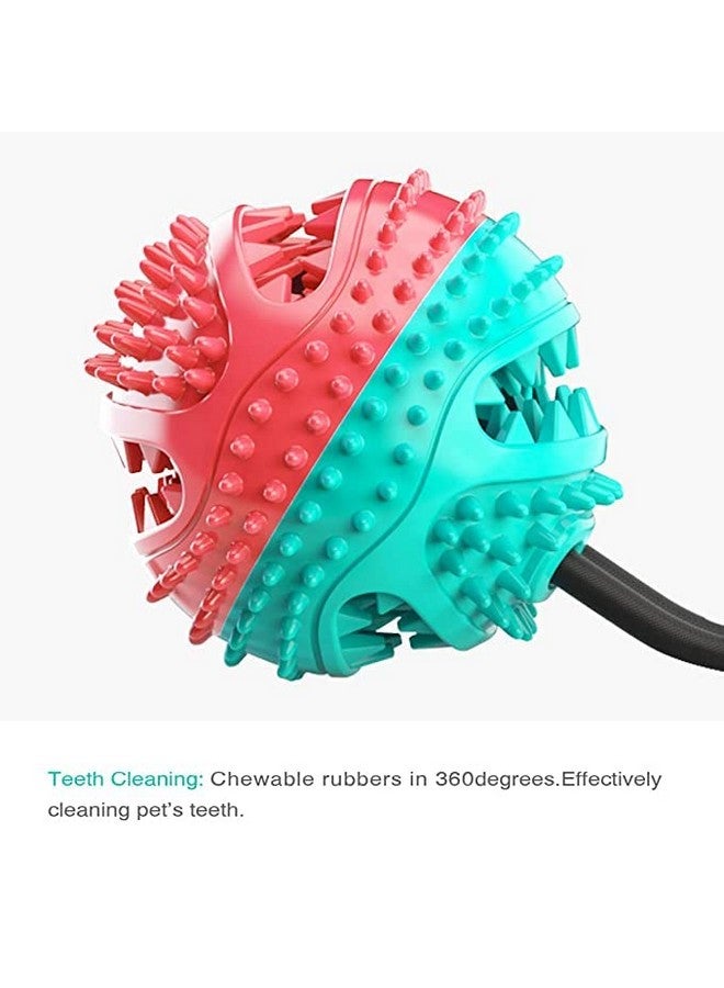 Dog Tug-Of-War Pull Chew Toys For Aggressive Chewers Food Dispensing Ball Toys For Puppy And Dog Training - Multicolor - Image 4