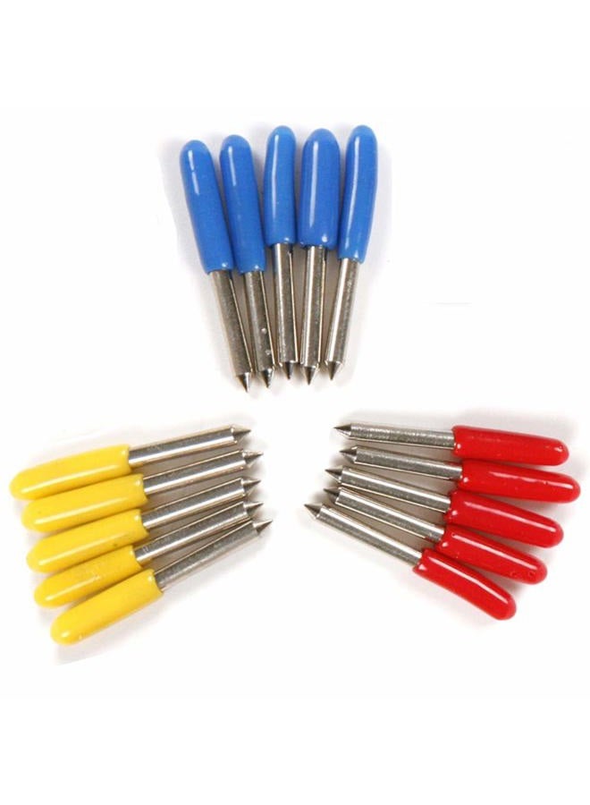 F.L.S 15pcs 30/45/60 Degree Roland Vinyl Cutter Cutting Plotter Blade + Holder - Image 3