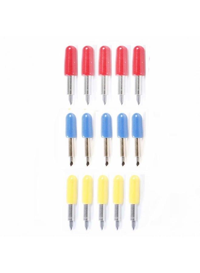 F.L.S 15pcs 30/45/60 Degree Roland Vinyl Cutter Cutting Plotter Blade + Holder - Image 4