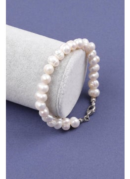 Güneş Avm Gunes Avm Natural Pearl Bracelet 7 x 9 mm Shapeless Cut 