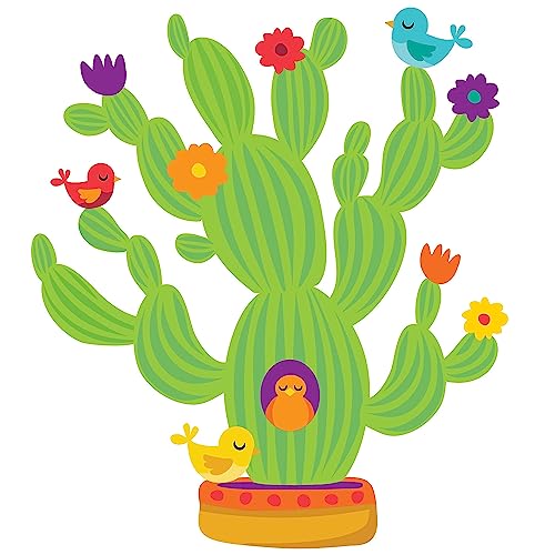 Eureka Cactus Themed Decor Classroom Decorations,18'' x 0.1'' x 28'', 37pc - Image 1