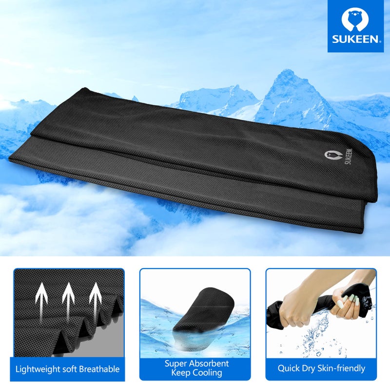 Sukeen Cooling Towel for Neck and Face (40"x12"), Microfiber Bulk Cooling Towels for Athletes Cooling Neck Wraps Instant Cooling Towels for Yoga,Gym,Golf,Running,Fitness and Workout - Image 2