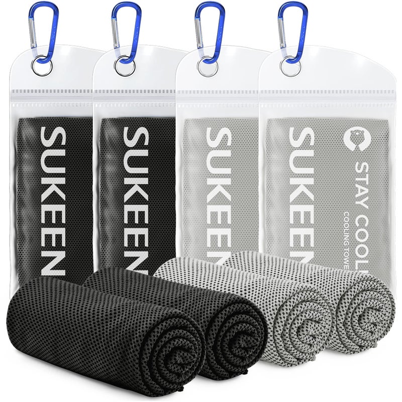 Sukeen Cooling Towel for Neck and Face (40"x12"), Microfiber Bulk Cooling Towels for Athletes Cooling Neck Wraps Instant Cooling Towels for Yoga,Gym,Golf,Running,Fitness and Workout - Image 1
