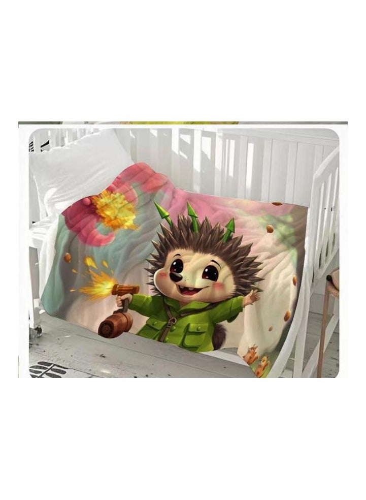 عام بطانية رقيقة من الفانيلا الكرتونية للأطفال والرضع (دافئة ومريحة، ومناسبة للنوم والألعاب) 70 سم * 100 سم - 986 - Image 2