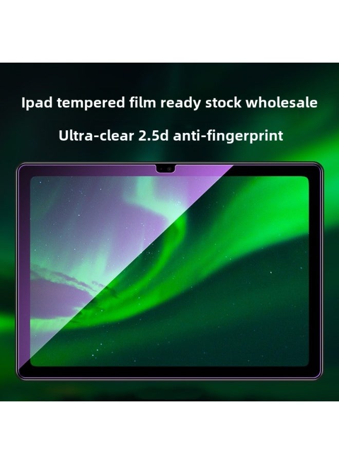 Generic - Suitable For Apple Ipadmini7 Flat Tempered Glass Film 24 IPad 10 Generation HD Anti-Fingerprint Glass Protective Film-Color:Straight Edge Tempered Film-bare Film-Size:Ipad Mini4/5 7.9inch - Image 1