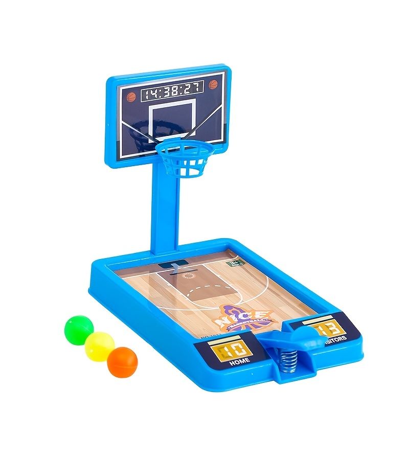 Blue Mini Finger Catapult Basketball Tabletop Toy Parent Child Interactive Game Kids Gift - Image 4