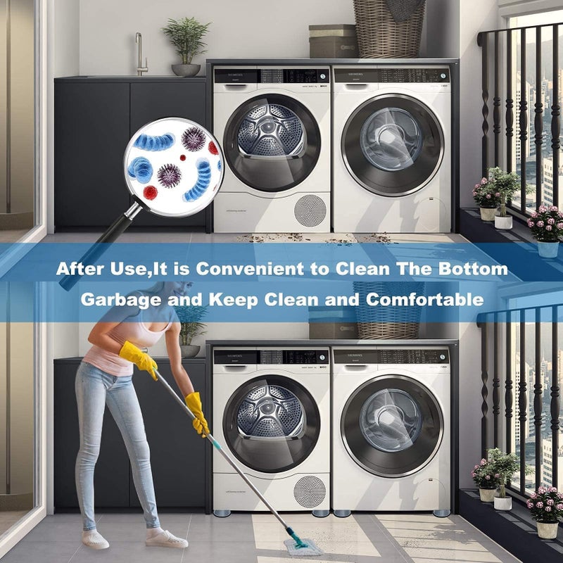 Dadop 4Pcs Anti Vibration Pads for Washing Machine and Dryer Shock and Noise Cancelling Washing Machine Support Prevent Moving Shaking Walking Universal Size - Image 3