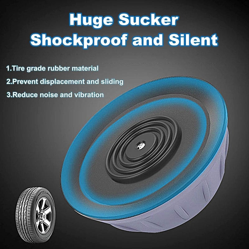 Dadop 4Pcs Anti Vibration Pads for Washing Machine and Dryer Shock and Noise Cancelling Washing Machine Support Prevent Moving Shaking Walking Universal Size - Image 5