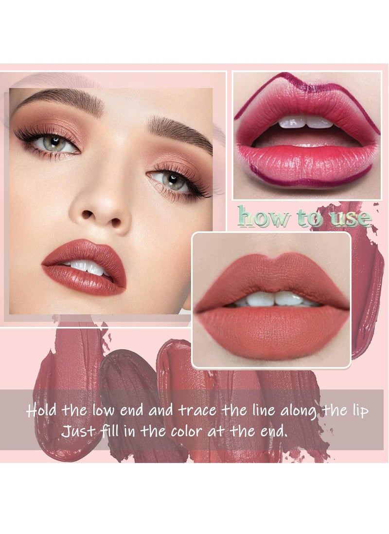 TEAYASON Liquid Matte Lipstick, Velvet Air Moisture Smooth Crayon Lip Stain, 24 Hour Super Stay Natural Nude Lipstick, Long Lasting Waterproof Lip Gloss Lipstick For Women, (No. 4 Single)  - Image 3