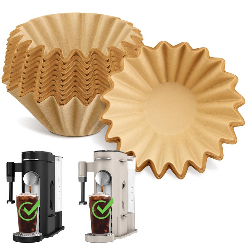 brikinte Disposable Coffee Paper Filters for Ninja Pod & Grounds Specialty Single-Serve Coffee Maker, 150 Pcs Coffee Filter Compatible with Ninja PB051 PB041 Coffee Maker - Image 1