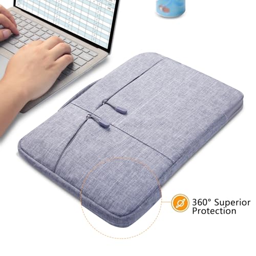 Megoo 10" Laptop Sleeve Case for Microsoft Surface Go 4/3/2 10.5", Samsung Galaxy Tab A9+/A8/S9 11"/S9 FE 10.9", iPad Pro 11"/Air 10.9", Carry Case for 9"-11" Chromebook Tablet(Gray) - Image 5