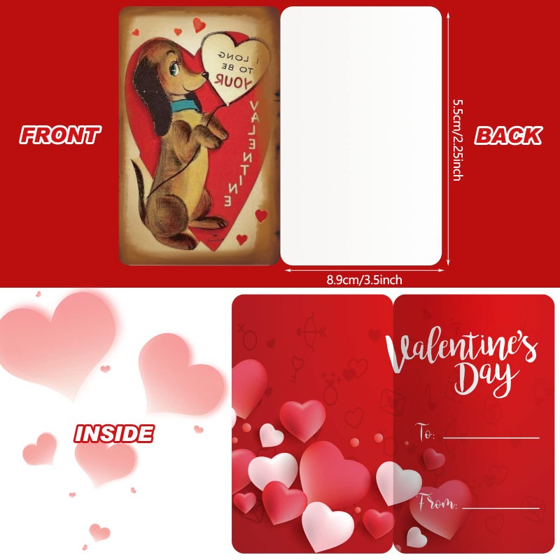 Yinder 36 Pack Vintage Valentines Day Card With Envelopes For Kids Mini Valentine'S Day Greeting Cards Assortment For Exchange School Classroom Prize Gifts (Cowboy Style) - Image 5